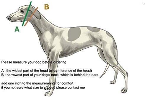 Јака за кучиња Мартингејл за Greyhound Saluki Whippet и други раси со сличен врат 2 широк