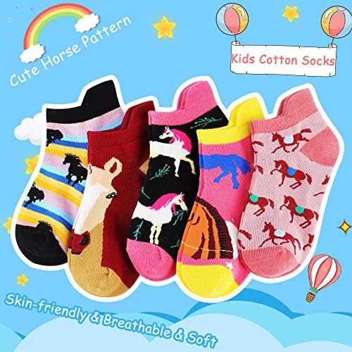 Џејсон Девојки Чорапи Коњ Подароци За Девојки Симпатична Смешни Коњ Деца Глуждот Чорапи