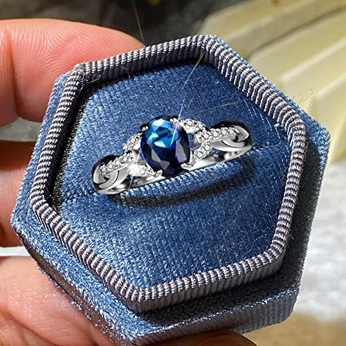 Свадба прстен за жени модна геометрија дијамантски прстен Елегантен прстен за ангажман на ринстон за женски накит подароци ветуваат
