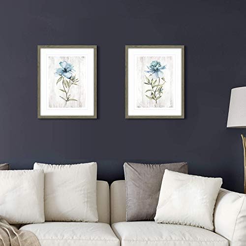 Спална соба врамена цветна wallидна уметност: 2 парчиња дневна соба модерна апстрактна едноставна уметност бања современа цветна