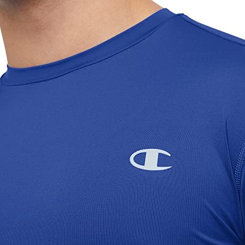 Атлетска маица за влага за мажи во шампион за мажи, анти-ОДОР, лесна лесна тепачка