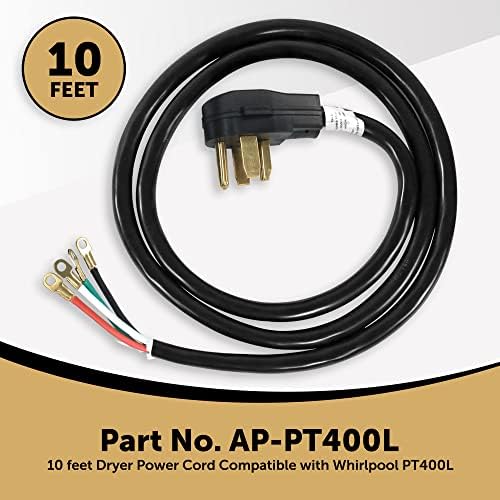 Апаратот Pros AP -PT400L - 4 кабел за фен со пронг 10 стапки - 10 стапки