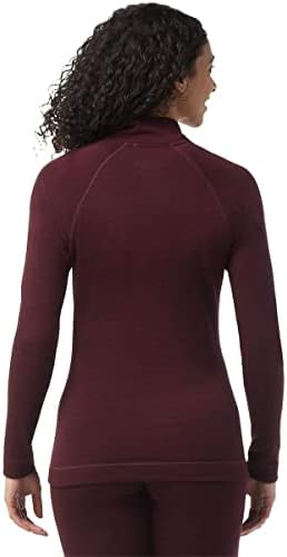 SmartWool Women'sенски основен слој на горниот дел - Мерино 250 волна активна 1/4 зип надворешна облека
