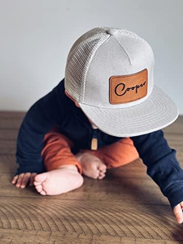 Бебе момче персонализирана капа обичај бебешки капи за момчиња деца сопствени камионџии капа за бејзбол капа за новороденчиња, капачиња