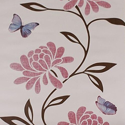 Yifely Easy Install Chrysanthemum Butterfly Hauterfly Howere PAD PVC Counticle Caint Cover Cover, 45x600cm