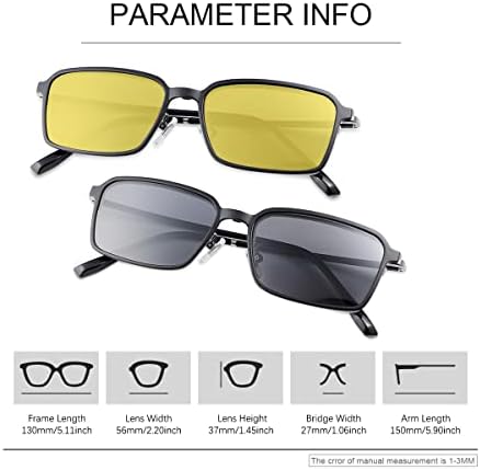 Yimi Прогресивно мултифокално читање очила мажи жени анти-сина светлина UV400 со 2 магнетни поларизирани очила за сонце клип 2 во 1