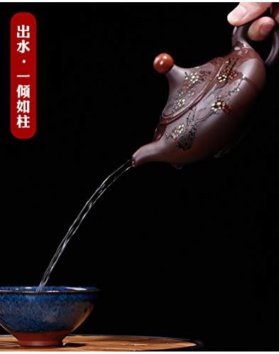 Emers чајник кинески јиксинг зиша глинеста грнчарија Рачно изработена чај сад керамика Виолетова песок кал кунгфу котел/72