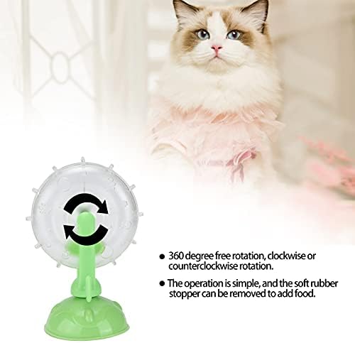 ZyHHDP мачка играчка светло пластична интерактивна храна за истекување на храна, ветерница играчка за обука на мачки бавни играчки за диспензерот