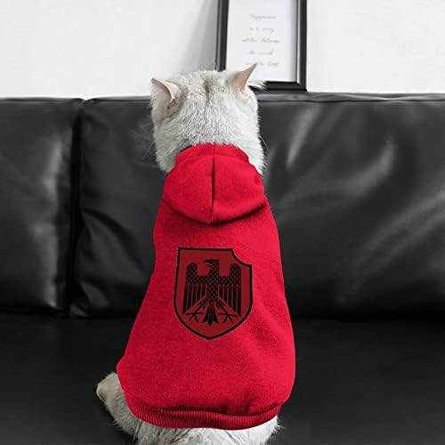 Германски витез хералдички штит за кучиња зимски дуксери за миленичиња меки и топли дуксери за кучиња за мали средни кучиња