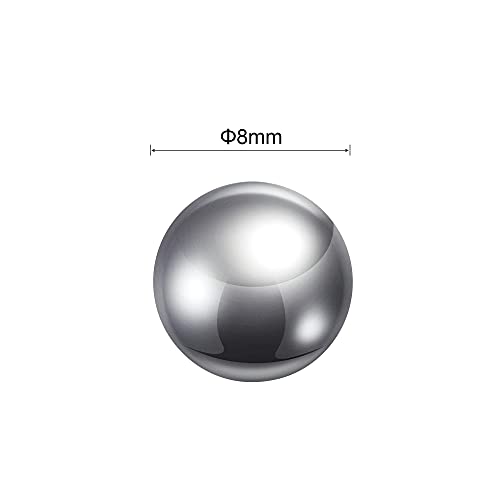 UXCELL 100PCS 8mM 316L топки за лежиште од не'рѓосувачки челик G100 прецизност