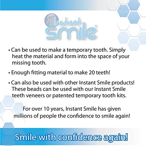 Инстант насмевка се вклопува привремена замена на забите што одговара на мониста