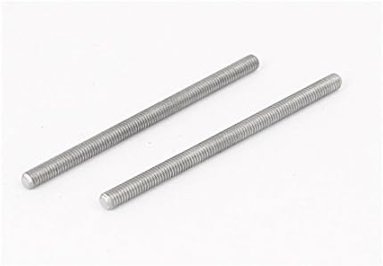 AEXIT M3 X нокти, завртки и сврзувачки елементи 40мм 0,5мм терен 304 не'рѓосувачки челик целосно навојни шипки со шипки на шипки и завртки поставени