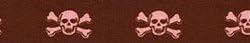 Жолта Куче Дизајн Кафеава И Розова Черепи Римски Стил Х Куче Темперамент, Х-Големи/1 Широк
