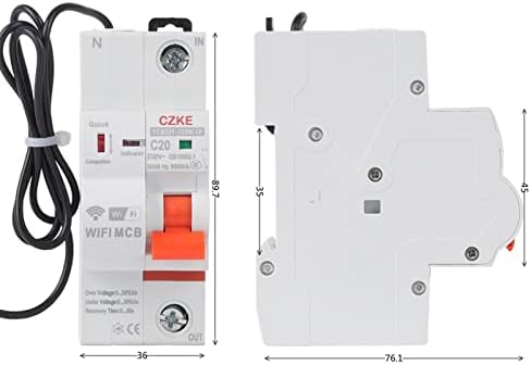 XJIM YCB9ZF - 100w 1p WiFi Паметен Прекинувач Заштита На Краток Спој Темпиран Паметен Прекинувач За Затворање Далечински Управувач