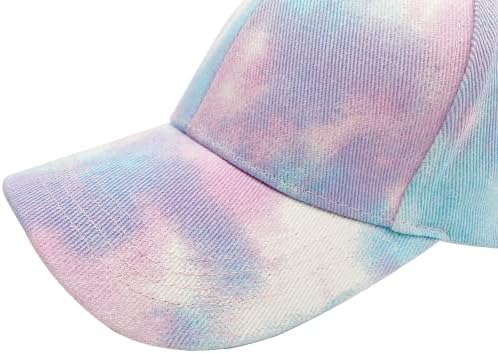 Alqpopg Unisex Tie Dise Bayball Cap Fashion Cromner Capters, прилагодливи кул печатени хип -хоп капачиња за женски капа за жени