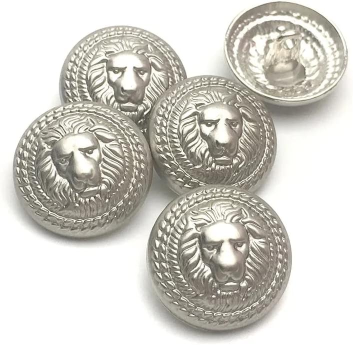 Копчиња за сребрени гроздобер 20 парчиња, копчиња за шиење метал од 18мм 23мм големи копчиња за замена