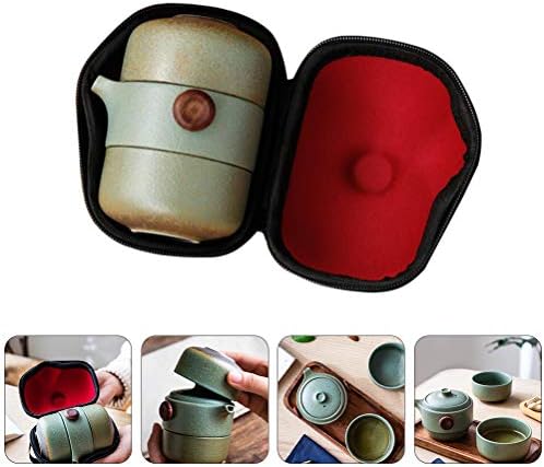 Doitool чајник, Кунг Фу чај комплет керамички чај чај чај чаши кунг фу чај поставен за патување или домашна употреба