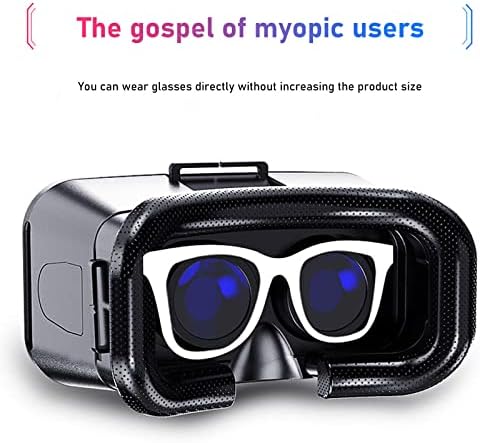 ВР Дигитални Очила, 3д Слушалки Очила За Виртуелна Реалност, Компатибилни со 4,0-6,7 Инчи Андр?јас и јас?S