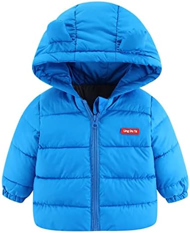 Детско дете деца бебешки грили момчиња со качулка со отворено јакна густа топла ветровионска облека облека Име бренд зимски палта
