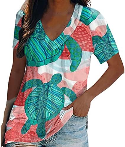 Chailенски летен кошула со краток ракав 3Д животински печатени графички маички Топ гроздобер етнички стил маици обични блузи