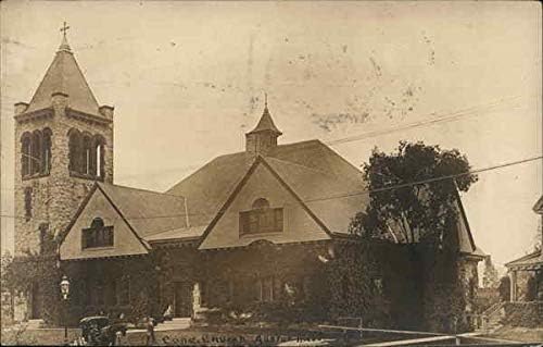 Собраниска црква Алстон, Масачусетс м -р оригинална античка разгледница 1914 година