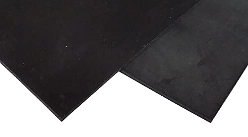 Црн силиконски гумен лист, 60А Дурометар, 1/32 x 9 x 12 Комерцијална оценка, направена во САД, без поддршка за лепило, материјал за заптивки