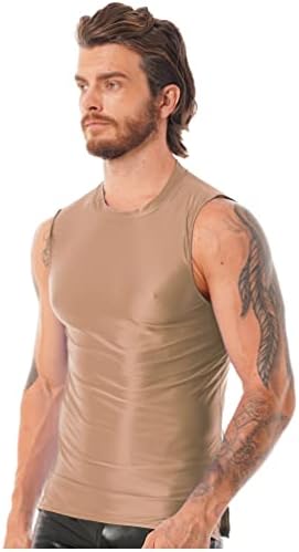 Moily Mens без ракави тренингот кошула пливање плажа во мускуларна резервоарот врвен салата за потење под активен облека за активна