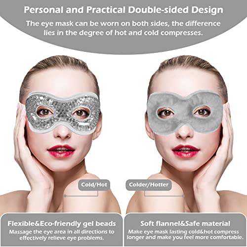 Пермотарен гел гел гел маска за око што може да се употреби топла ладна компресија пакет за очите терапија, терапевтски гел за очи за