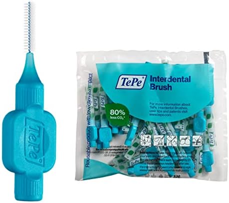 Тепе интердентална четка оригинална, мека стоматолошка четка за чистење на забите, пакет од 25, 0,7 мм, средни празнини, жолта,