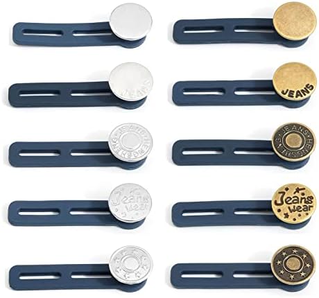Копчињата за повлекување на Лида Оро за мажи или жени, без експандер на половината за шиење панталони за манжетни за јаки од фармерки