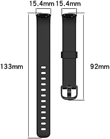 Заменски опсег EWRGGR за Fitbit Inspire 3 Sport додатоци за часовници, 16 класични Classic TPU Watch Band со не'рѓосувачка тока за Fitbit