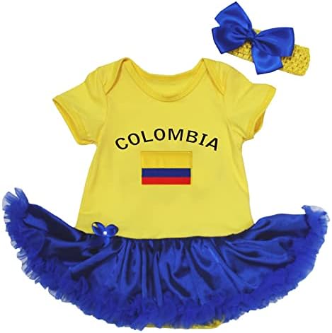 Petitebella Colombia & Flag Бебе фустан NB-18M