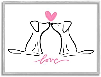 Ступел Индустрии Љубов Типографија Две Кучиња Бакнување Линија Лавра, Дизајн Од Ана Витам