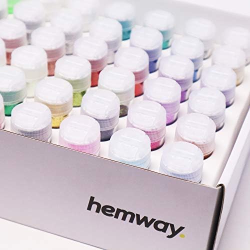 Hemway 54 Сјајот цевка занаетчиска кутија повеќенаменски сјај за уметност и занаетчиство, DIY белешки, епоксидна смола, тумници, козметичко