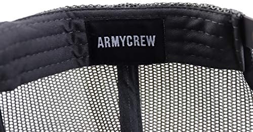 ArmyCrew преголема xxl 5 панел рамна сметка за пена од пена, вратен бејзбол капа