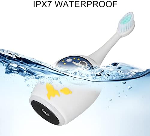 Електрична четка за заби Zyyini за деца, мек силиконски IPX7 водоотпорен 360 ° четкање автоматска четка за заби за четка за заби