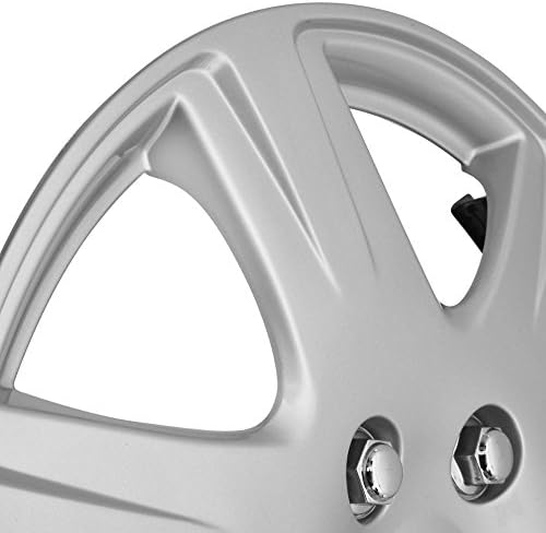 BDK HK993 Silver 15 Hubcaps Wheel Covers за Toyota Corolla-четири парчиња без корозија и цврста-целосна оценка на топлина и отпорна на