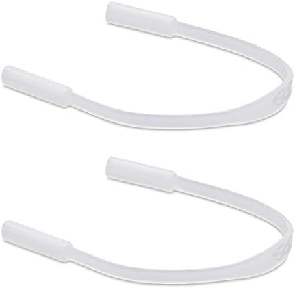 KWMobile Silicone Sports Straps за очила - Пакет од 2x анти -лизгачки силиконски тенки спортови жици за очила за возрасни деца - мат
