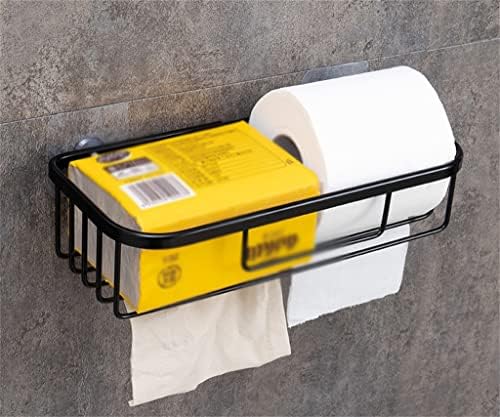 Gkmjki wallид виси ролна тоалетна хартија шампон шуплива за решетката wallидна крпа шуплива за складирање корпа за бања бања бања