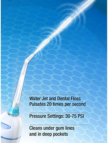 JetPik JP210- Solo+- Преносна преносна вода за напојување со пулсирачки технологија на Floss и безжична чистење на млазници за заби и звучна четка