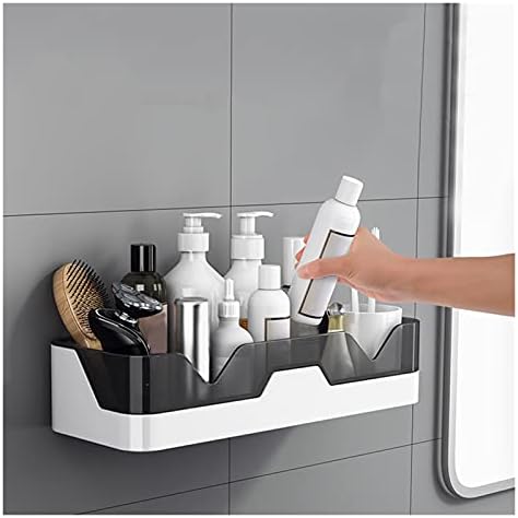 Шампон лавици за бања RTYUIE, шампони лавици за туширање, монтирани во кујнски корпи за складирање и лавици за складирање на домови,
