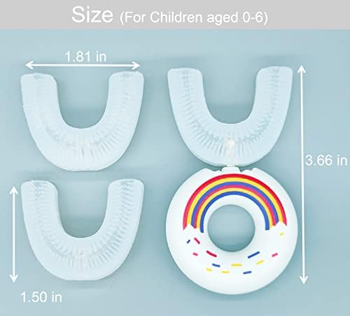 Siotmera U во облик на мека четка за заби за заби 360 ° чиста целата уста, најдобри четки за заби, на возраст од 0-6 години четка