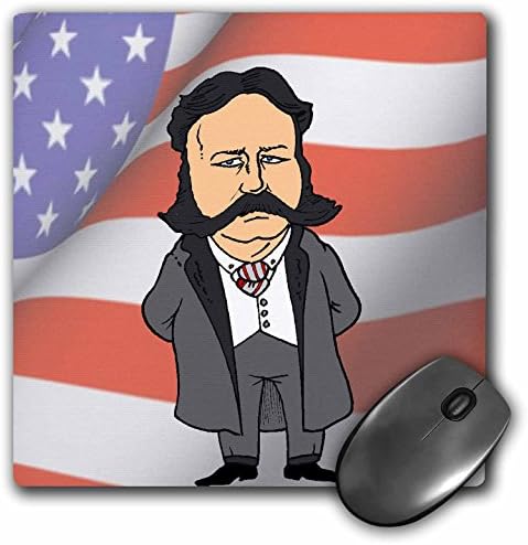 3дроуз доо 8 х 8 х 0,25 Инчи Претседател Честер А. Артур Со Американско Знаме Глувчето Рампа