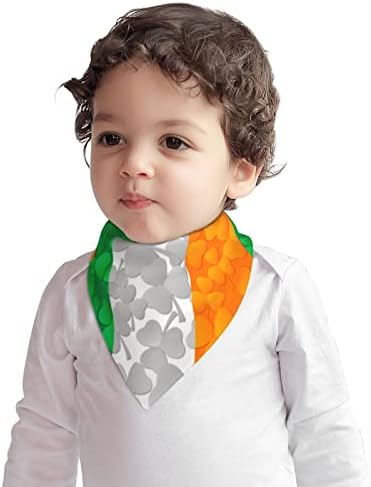 Аугенстерски памук бебешки бибс ирско знаме шамарики бебе бандана дрол бибс заби за храна биб