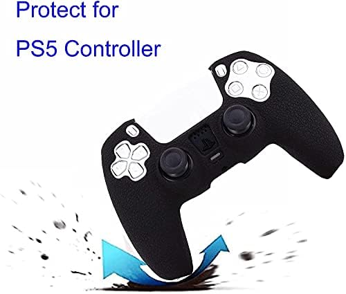 Контролер PS5 Controller Силиконски зафат за покривање на кожата на кожата за додатоци на PlayStation 5