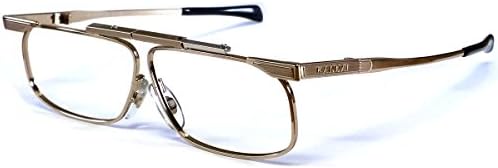 Канда Јапонија Тенок Преклопен Дизајнер Метални Очила За Читање Модел 1 Кафеава +3.25