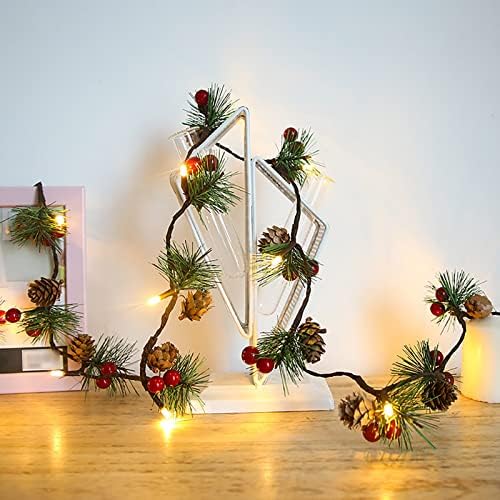 Guolarizi Божиќна декоративна светлина жица LED јаворова сијалица од лисја Посакувајќи шише новогодишна кутија за батерии Декоративна