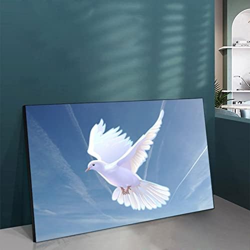 Постери Светиот Дух гулаб модерна wallидна уметност бела гулаб artидна уметност Библијата Декор платно отпечатоци за дневна соба