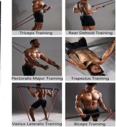 XWWDP тренингот Отпорност ленти јога еластична лента за надградба на лента за обука поставена фитнес опрема пилатес вежбање салата