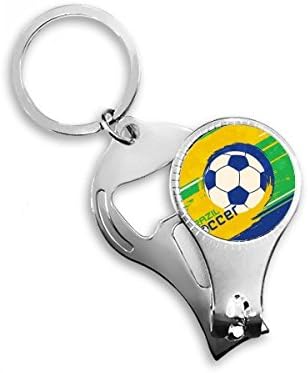 Бразил Фудбал Фудбал Спорт Ноктите Нипер Прстен Клуч Синџир Шише Машинка Клипер